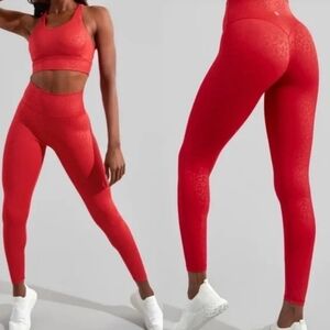 Buffbunny Red Leopard Leggings XL